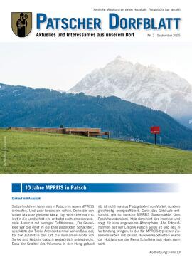 Patscher Dorfblatt 03-2025