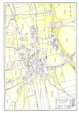 Dorfplan: Patsch um 1900