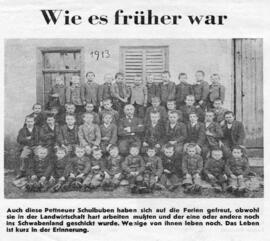 Knabenschule 1913 Gemeindeblatt 19780721