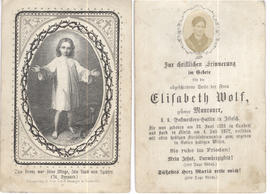 Wolf Elisabeth geb. Maurouer Postmeistersgattin Flirsch 1872