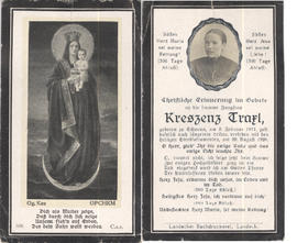 Traxl Kreszenz Schnann 1920