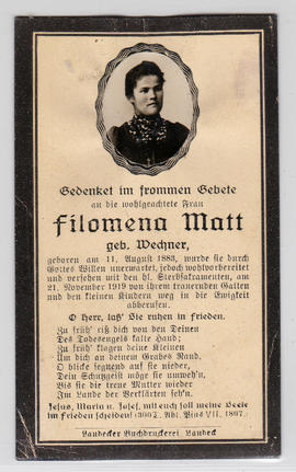 Matt geb. Wechner, Filomena