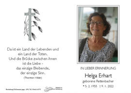 Erhart Helga geb Rettenbacher