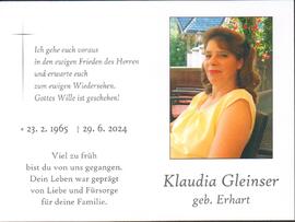 Gleinser Klaudia geb Erhart