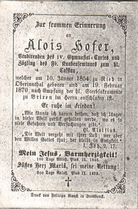 Hofer Alois
