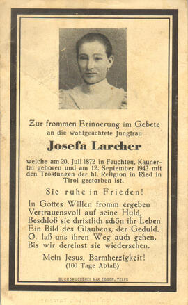 Larcher Josefa