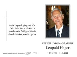 Hager Leopold