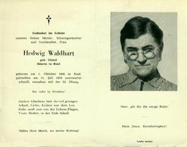 Waldhart Hedwig geb Glatzl