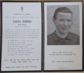 Müller Josefa geb Mark
