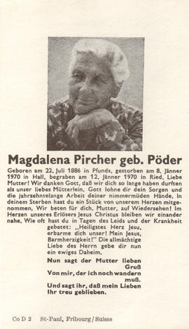 Pircher Magdalena geb Pöder