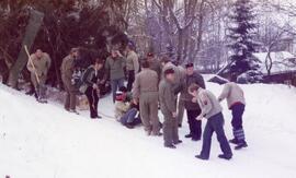 "Baum Ziachn" der Freiwilligen Feuerwehr 1983