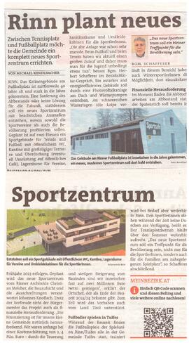 Rinn neues Sportzentrum