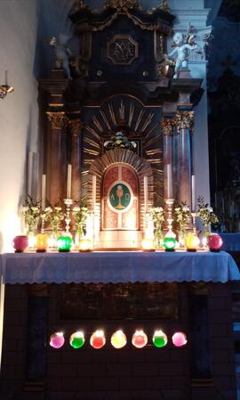 Ostergrab in der Kirche Judenstein