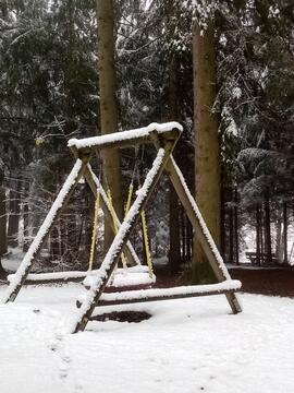 Winter am Waldspielplatz