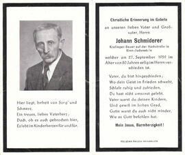 Schmiderer, Johann "Kralinger-Bauer" in Rinn-Judenstein