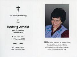 Arnold, Hedwig &quot;Greil-Bäuerin&quot;