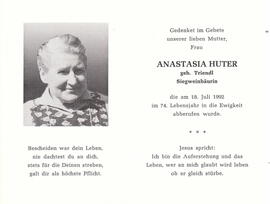 Huter, Anastasia  "Siegweinbäurin"