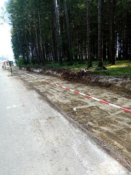 Baustelle: neue Postbusparkplätze beim Wendeplatz