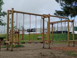Waldspielplatz neu gestaltet