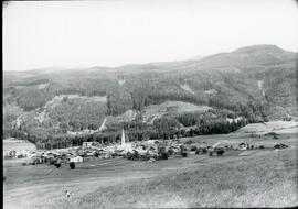 alte Dorfansicht von Rinn, Blick vom &quot;Rinner Bichl&quot;