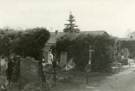 Der Rinner Ortsfriedhof vor der Umgestaltung cá 1960