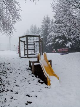 Winter am Waldspielplatz