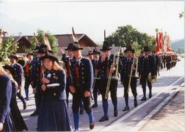 Musikkapelle bei Einweihung des Feuerwehrautos 1995