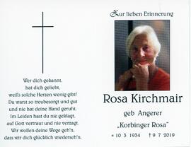 Kirchmair, Rosa "Korbinger Rosa"