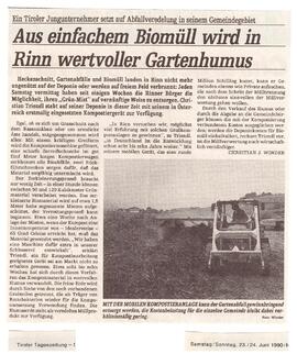 Aus Biomüll wird Gartenhumus