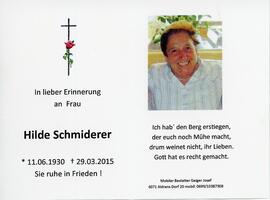 Schmiderer, Hilda