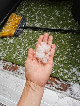 Starkregen und Hagel , Überschwemmungen in Rinn