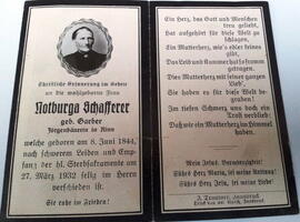 Schafferer, Nothburga  "Jörgenbäuerin" in Rinn