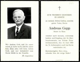 Gapp, Andreas Bauer in Rinn