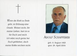 Schafferer, Adolf