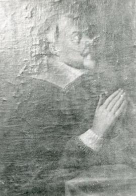 Aufnahme eines Bildes in der Pfarrkirche (Hippolyt Guarinoni ????)