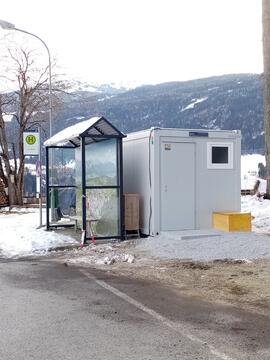 Container beim Buswendeplatz