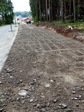 Baustelle: neue Postbusparkplätze beim Wendeplatz