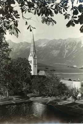 Blick von der Terrasse des "Rinner Hof" Richtung Rinner Bichl