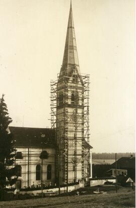 Rinner Pfarrkirche Renovierung der Fasade