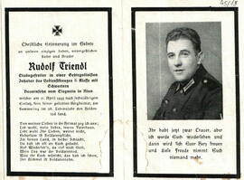 Triendl, Rudolf  Stabsgefreiter in einer Gebirgsdivision