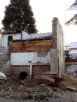 altes &quot;Walzern&quot; Haus beim Abbruch