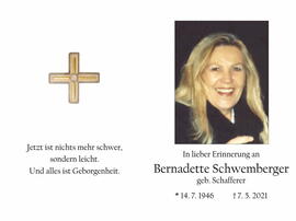 Schwemberger, Bernadette