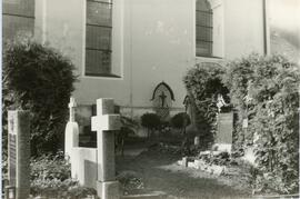 Rinner Ortsfriedhof vro der Umgestaltung um cá 1960