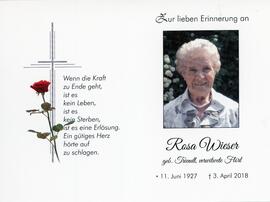 Wieser, Rosa