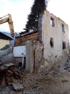 altes &quot;Walzern&quot; Haus beim Abbruch