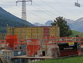 Baufortschritt beimTenniscafe