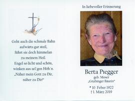 Piegger, Berta &quot;Grubinger Bäürin&quot;