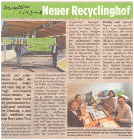 Neuer Recyclinghof