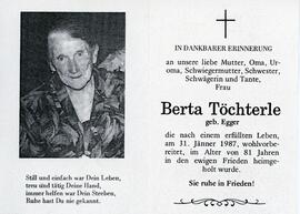 Töchterle, Berta