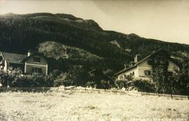 Gasthof Post mmit Stöckl- Gebäude und Schlacgtl ( Nordansicht)